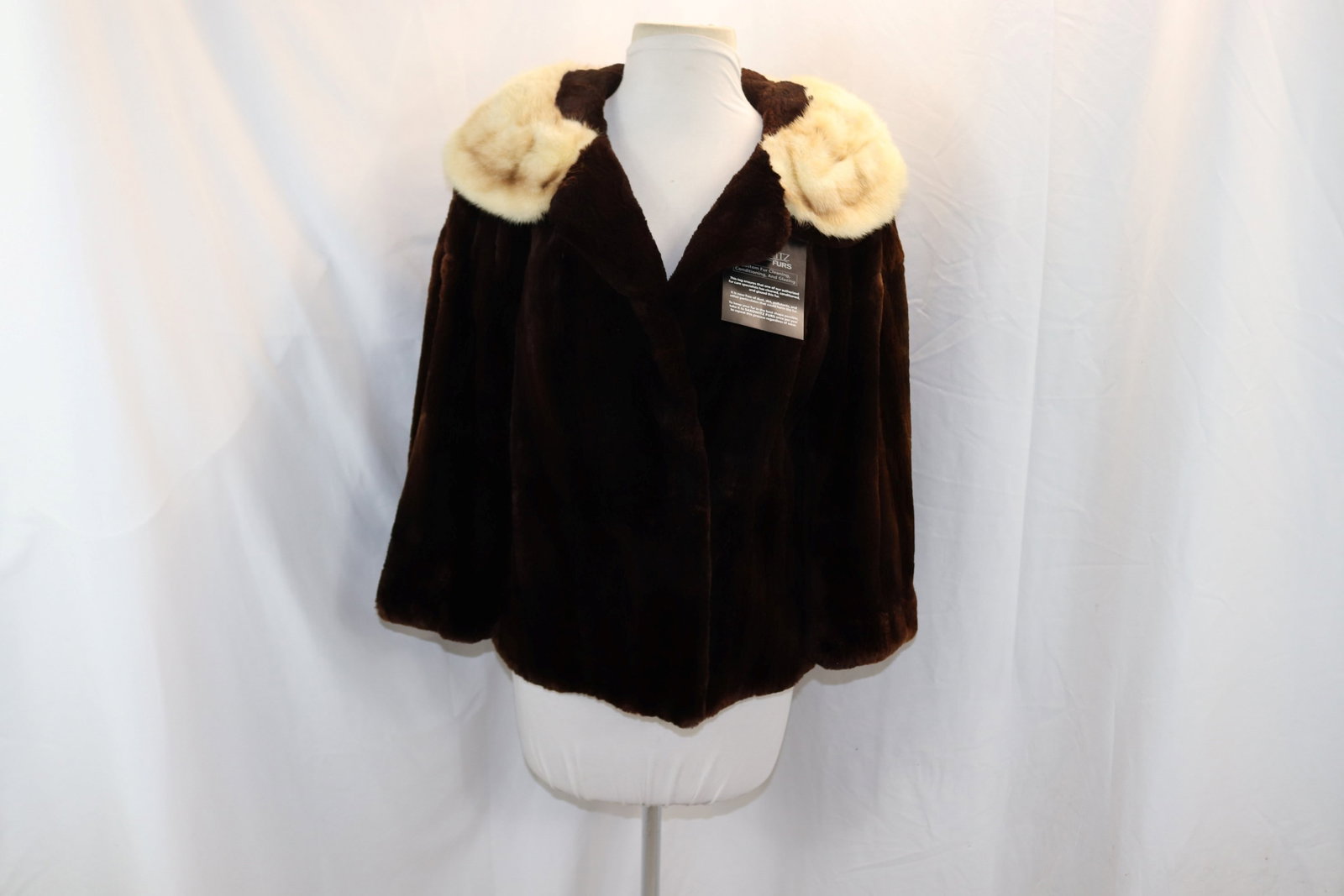 Vintage 1950's Charles Brown Furriers Sheered Beaver & Mink Short Jacket (1 of 7)