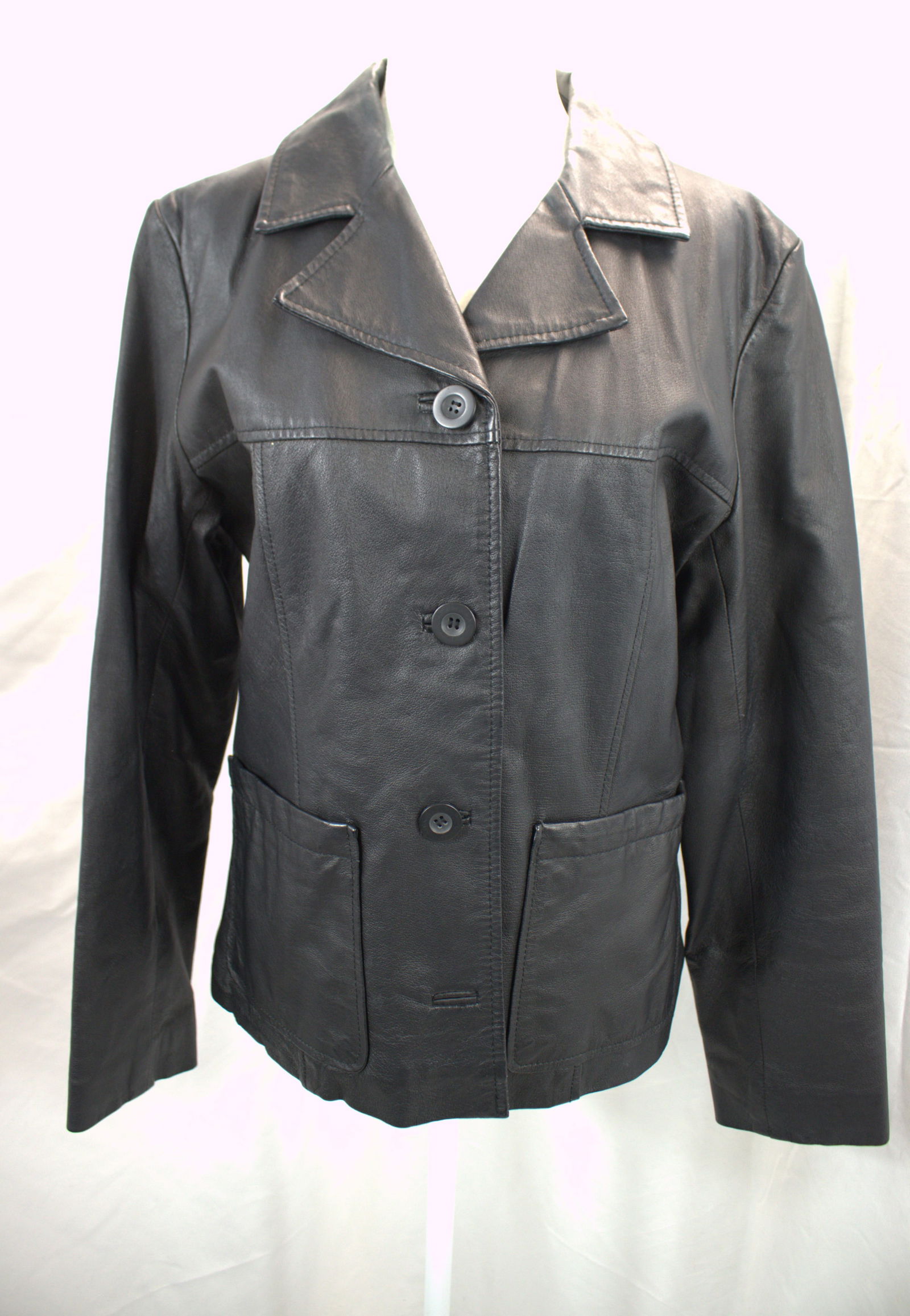 Vintage Bagatelle Black Leather Jacket (1 of 7)