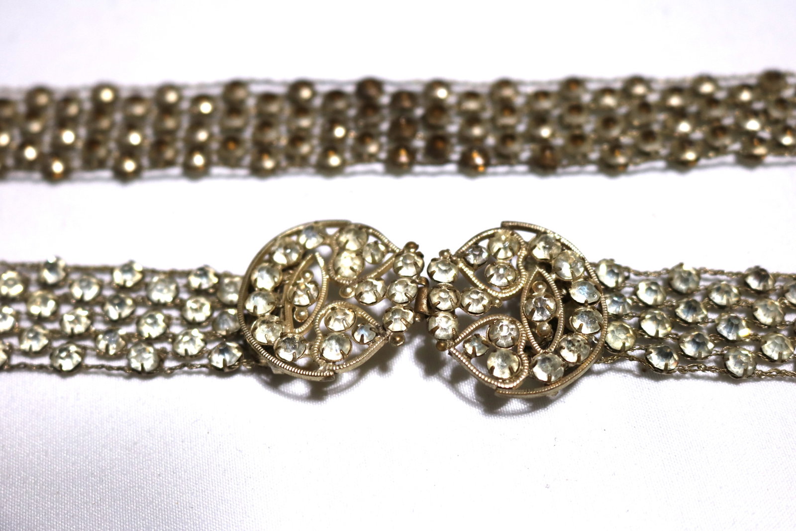 Fabulous Vintage 1920's Rhinestone Belt: approx. 26 inches, see photo's