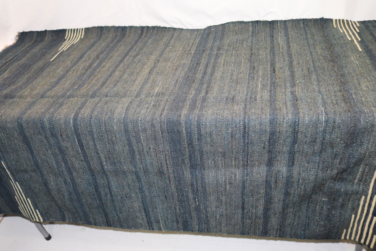 Antique Blue & White South Western Navajo Rug (1 of 7)