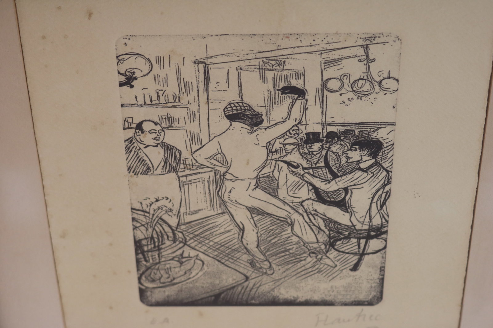 Signed Toulouse Lautrec Artist Proof Etching (1 of 5)