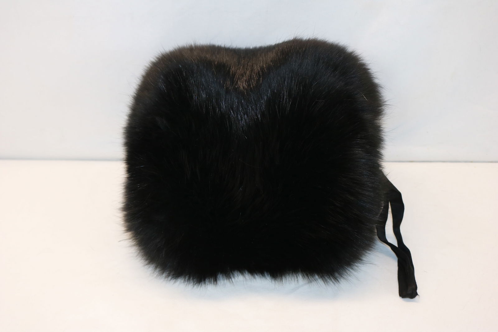 Vintage Black Fur Muff (1 of 8)