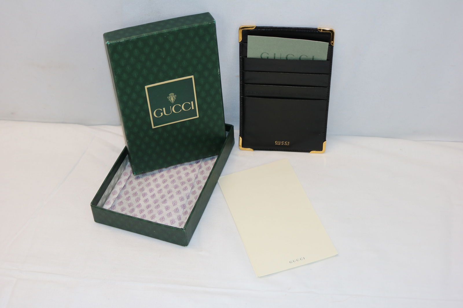 Gucci Vintage Old Store Stock Card Case & Note Paper (1 of 6)