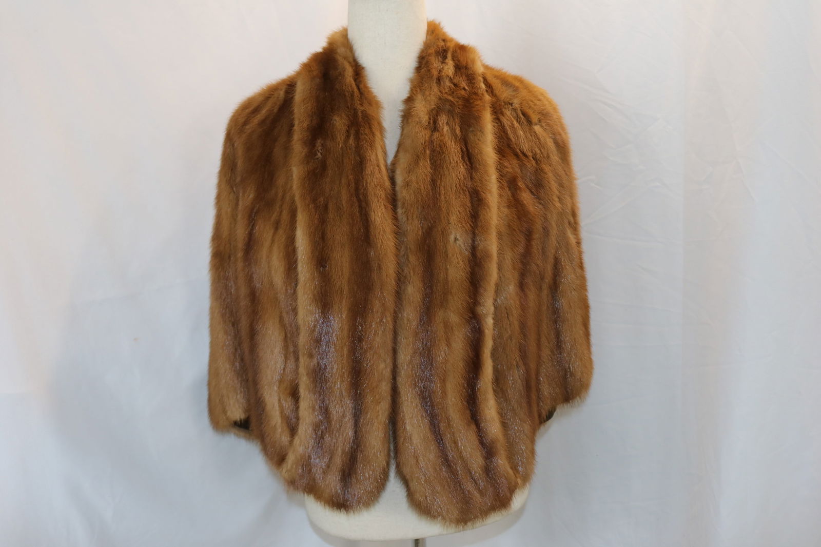 Vintage 1950's Brown Mink Shawl (1 of 7)