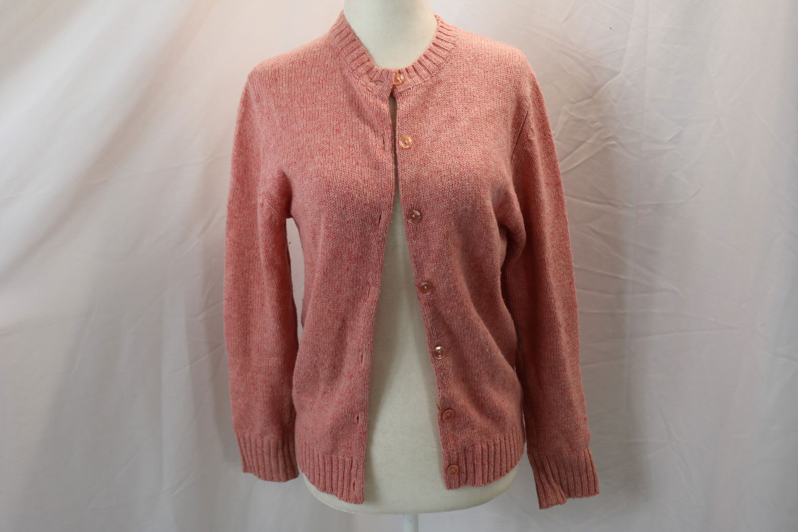 Vintage 1960's Cucumber Pink Cardigan Wool Sweater: approx. 36 bust, 30 waist will stretch bigger, good condition, see photo's