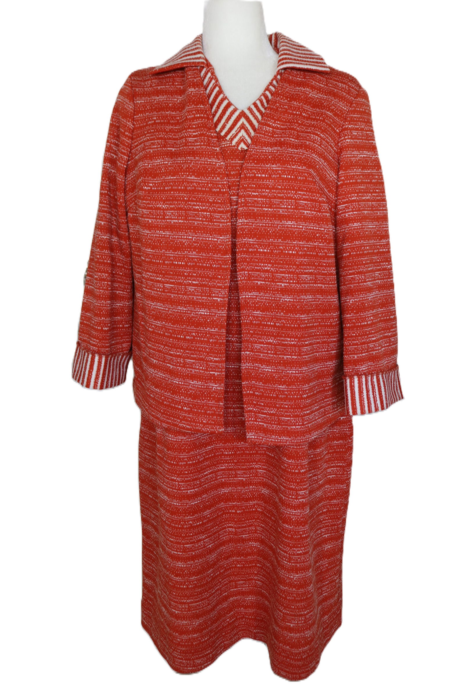 Vintage 1970's Ladies 2 Piece Dress & Jacket Set (1 of 9)