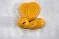 Vintage Yellow Bakelite Bumble Bee Brooch