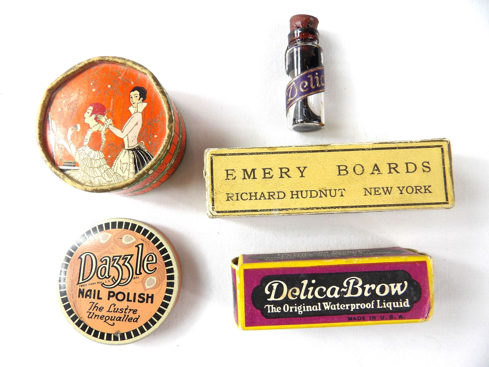 Lot of Various Vintage Miniature Cosmetic Items in Original Advertising Packages (1 of 2)