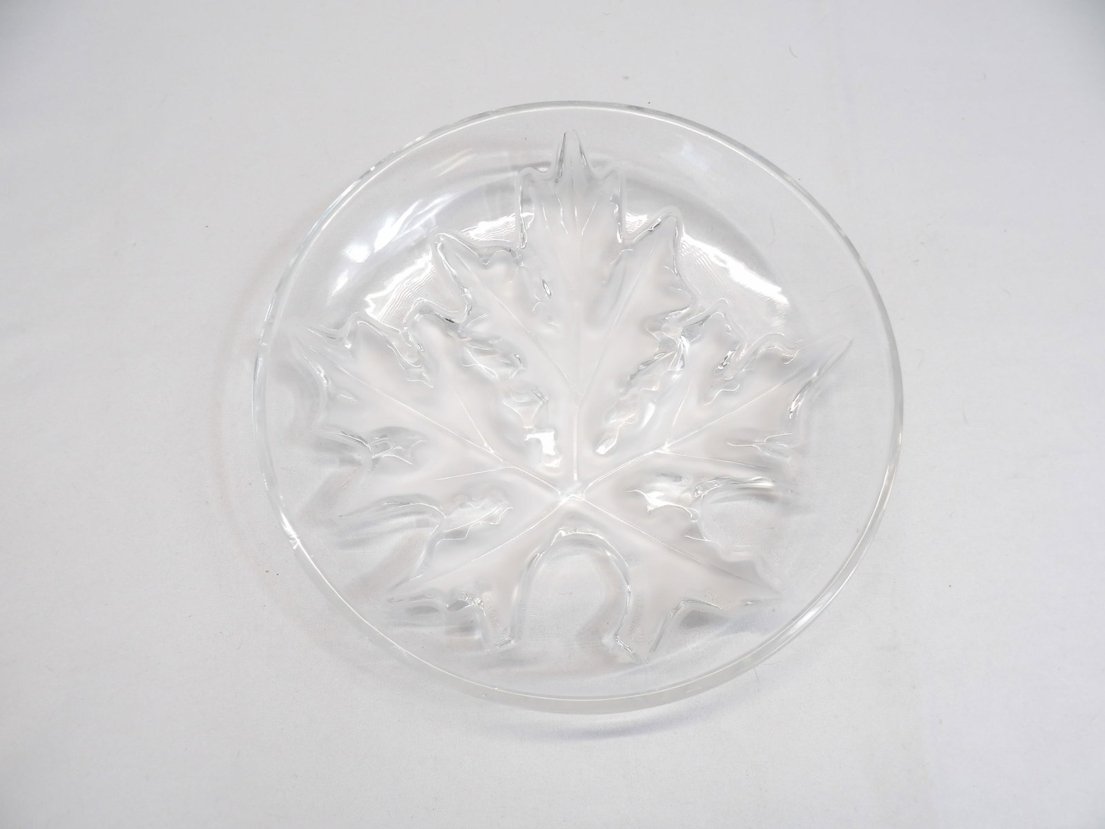 Vintage Signed Lalique Bowl: approx. 9 1/2 inches across, see photo's