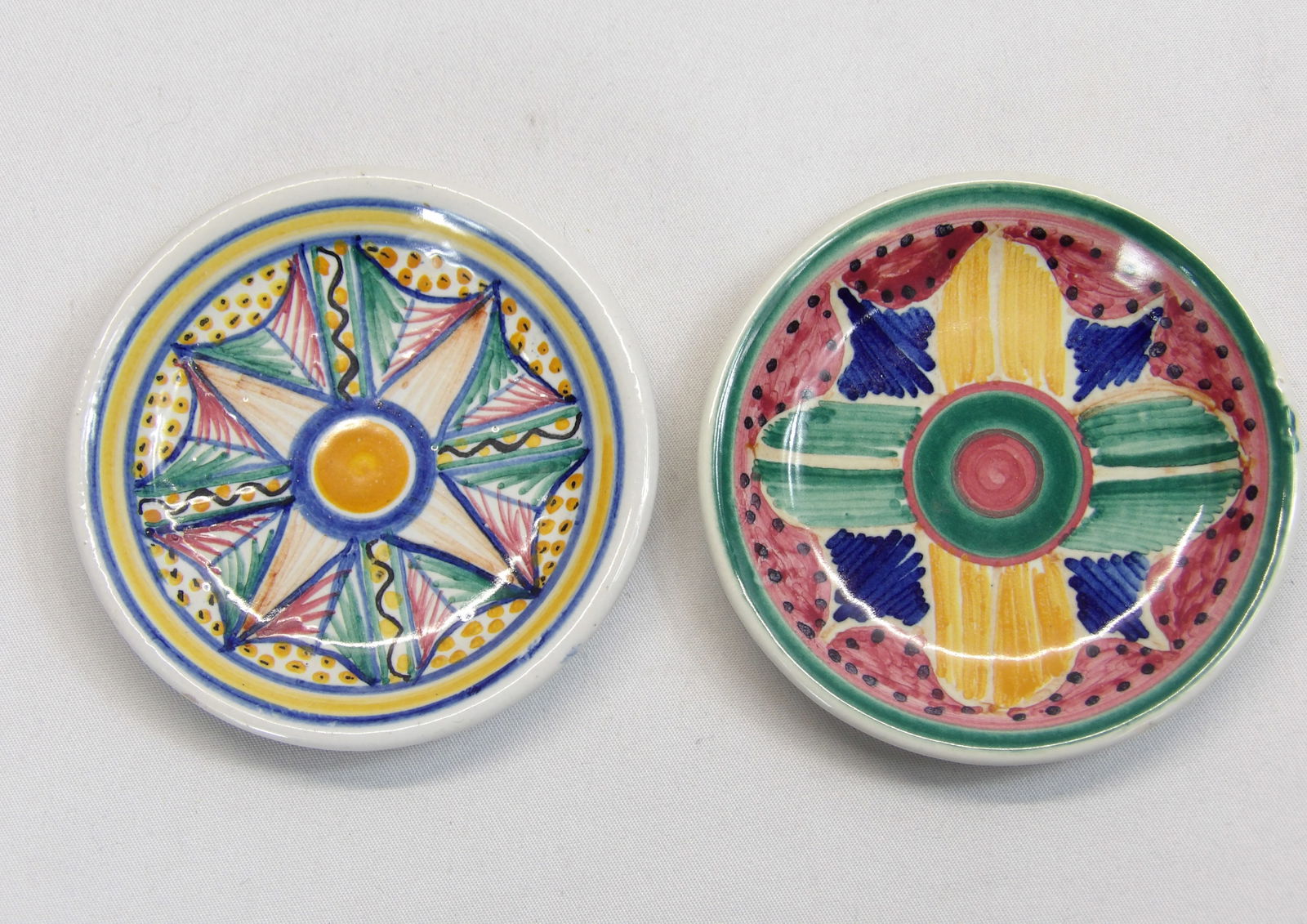 Lot of 2 Vintage Quimper Butter Pats (1 of 4)