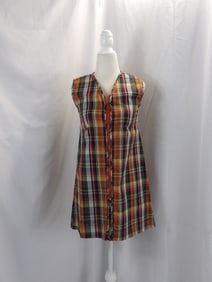 VINTAGE 1960'S LITTLE GIRL'S PLAID ROMPER