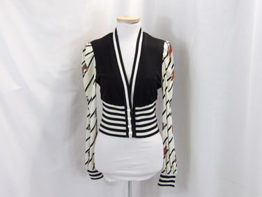 VINTAGE 1970'S YOUNG EDWARDIAN KNIT SHIRT WITH RACE CAR PRINT