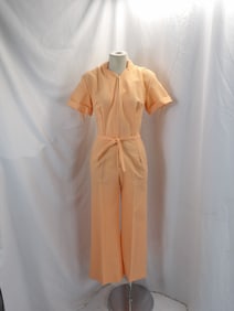 VINTAGE 1960-70'S PEACH JUMPSUIT