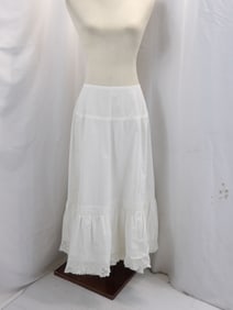 VICTORIAN PETTICOAT WITH CROTHET HEM