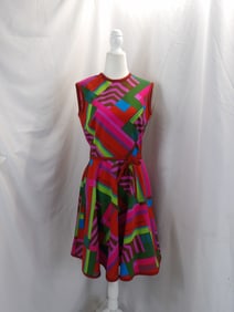 VINTAGE1960'S KAY WINDSOR FIT & FLARE POLYKNIT DRESS