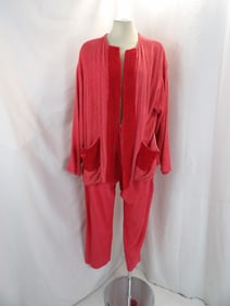 VINTAGE 1950'S PINK CHENILLE LOUNGE SET