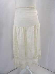 VINTAGE 1920'S SILK & LACE SLIP