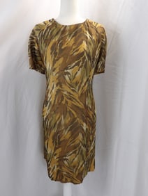 VINTAGE 1970-80'S SILK ANIMAL PRINT SHIFT