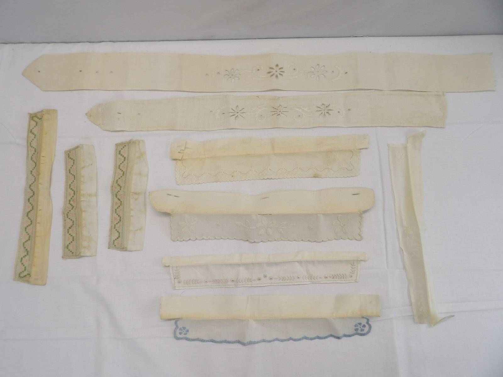 Lot of Antique Collars, Cuffs & Belts: see photo's