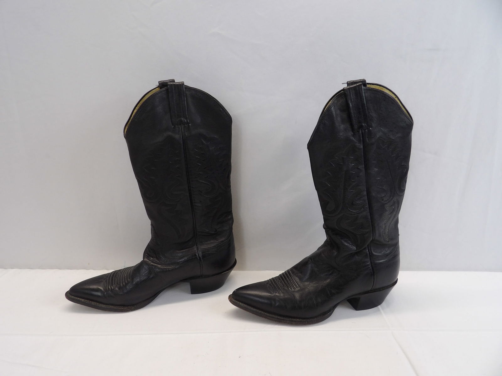 Men's Vintage Panhandle Slim Mexican Cowboy Boots in Black, size 8B (1 of 14)