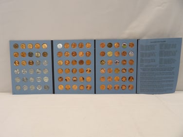 Mixed Penny/Cents, Wheat, Lincoln, Steel in book