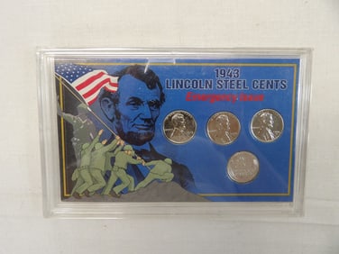 1943 Lincoln Steel Cents Emergency Issue, D & S