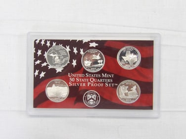 United States Mint 2004 State Quarters 90% Silver, Michigan, Florida, Texas, Iowa, Wisconsin