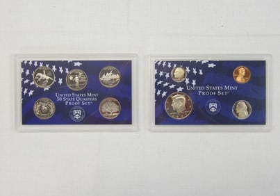 United States Mint Proof Set 1999, 5 State Quarters & Penny - Half Dollar