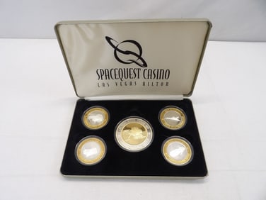 Spacequest Casino Las Vegas Hilton Limited Collector Edition .999 Fine Silver