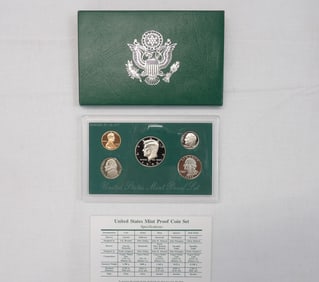 United Sates Mint Proof Set 1996, Penny to Kennedy Half