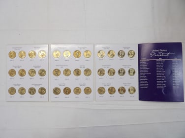 United States Presidential Dollars Vol. 1, 2007-2011 Philadelphia & Denver Mints, 36 Coins