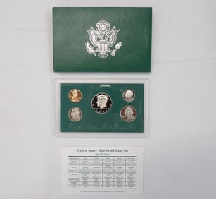 United States 1950 Proof Set, Penny to Half Dollar