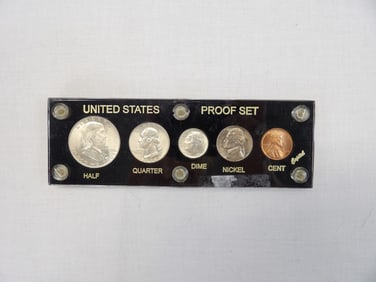 United States Proof Set 1950, Penny to Half Dollar