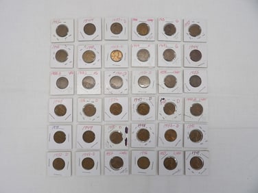 Lot of 35 Wheat Pennies