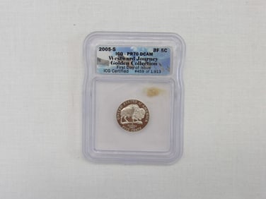 2005-S Westward Journey Gold Collection First Day Issue ICG Certified Buffalo Nickle