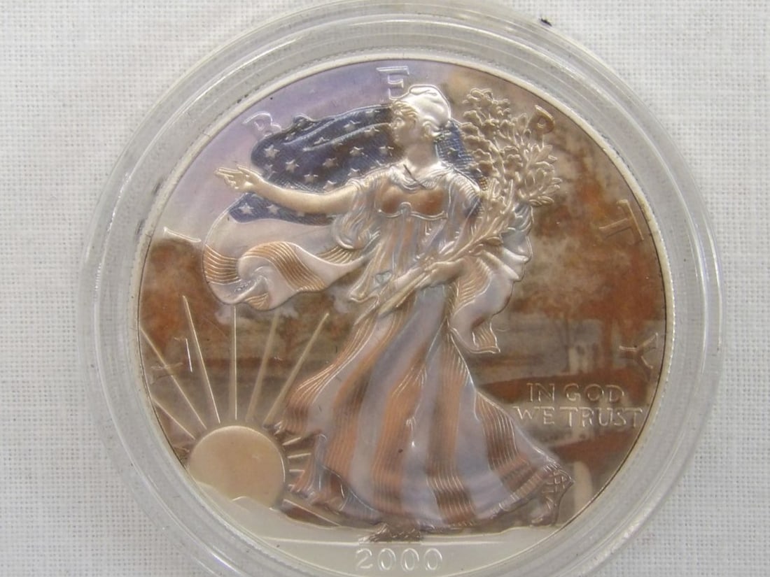 2000 Walking Liberty Silver One Dollar Coin, 1 oz (1 of 2)