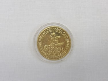 Two Dollar Redeemable Value Aladdin Coin, 7 Wonders of The World