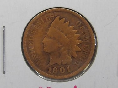 1901 Indian Head One Cent Coin