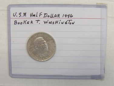 1946 Booker T Washington Half Dollar Coin