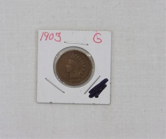1903 Indian Head One Cent Coin