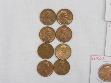 Lot of 54 Various Pennies