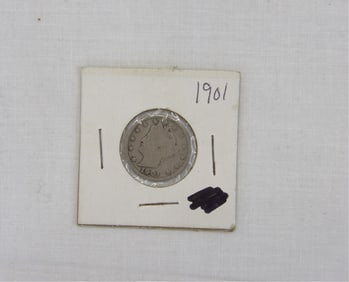 1901 V Cents Liberty Head Coin