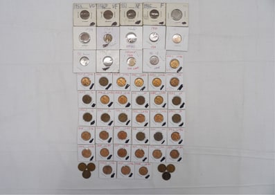 lot of 54 Lincoln Wheat Pennies
