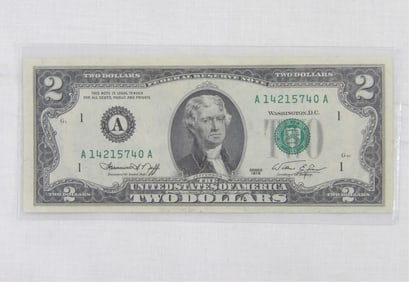 1976  United States Two Dollar Bill