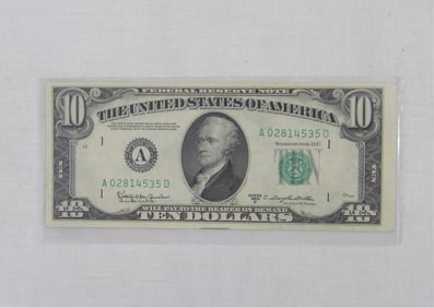 1950D United States Ten Dollar Bill