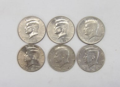 Lot of 6 Kennedy Half's 1971-1994