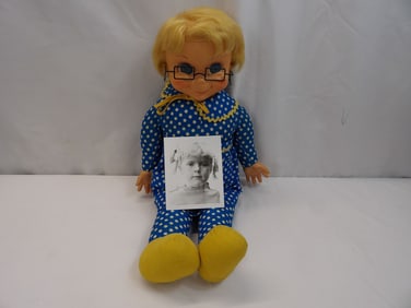 Vintage 1967 Mattel Mrs. Beasley Doll with Photo of Buffy