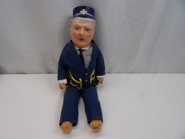 Vintage 1960's Captain Kangaroo Doll, Rubber Body