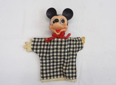 Vintage 1960's Mickey Mouse Hand Puppet by Gund Mfg. Co.