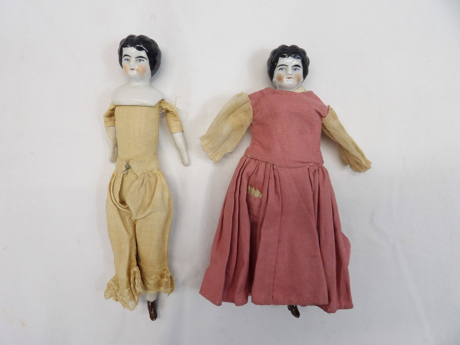 Lot of 2 Antique China Head Dolls Made in Germany (1 of 5)